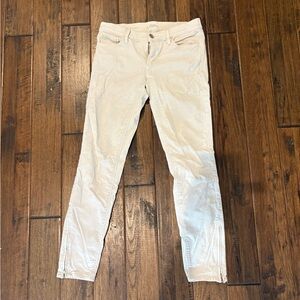 LOFT Women's Light Cream Skinny Jeans